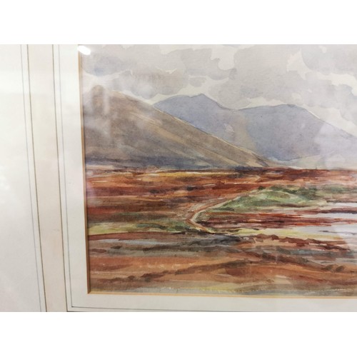 8 - 2x framed and glazed water colours both of landscape scenes one is signed to the lower right CA. the... 