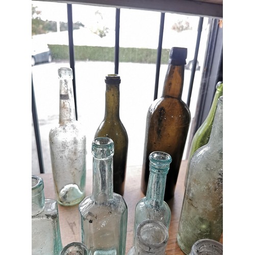 29 - Large collection of approx 31x vintage and antique bottles of various sizes and brands inc imperial ... 