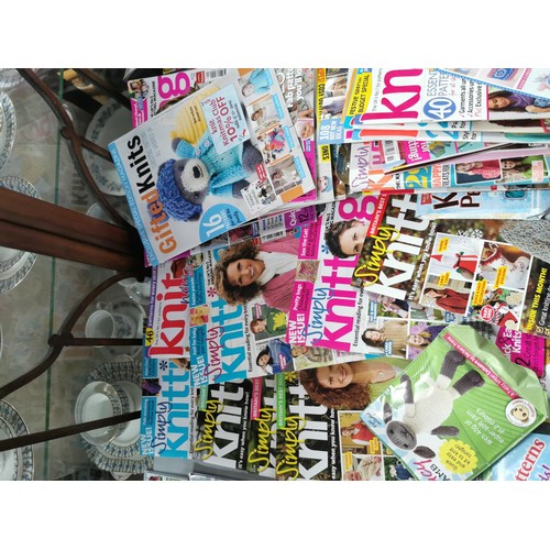 50 - Large quantity of approx 50 knitting magazines inc Simply Knit and Knit Now etc some have their orig... 