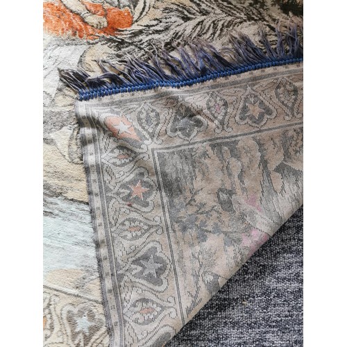 66 - Vintage handmade wall rug depicting an arabic scene with horses along with a Black & Decker dustbust... 