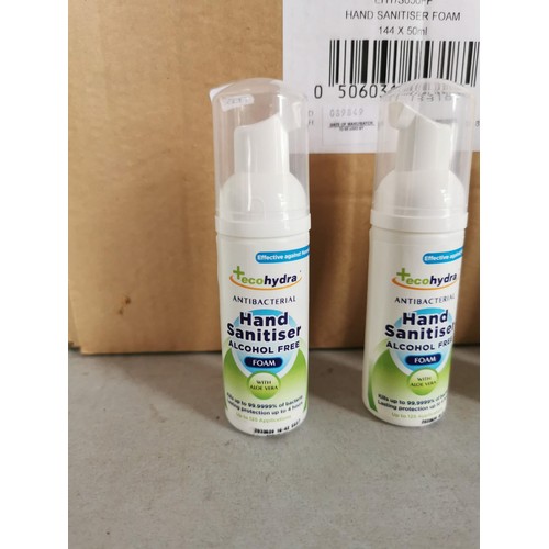 76 - Box containing a large quantity of 144x 50ml hand sanitiser foam