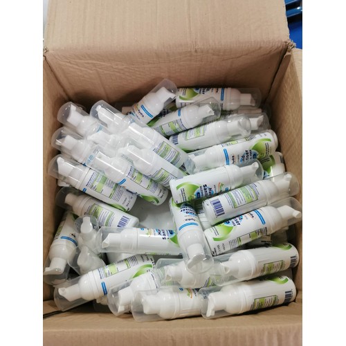 76 - Box containing a large quantity of 144x 50ml hand sanitiser foam