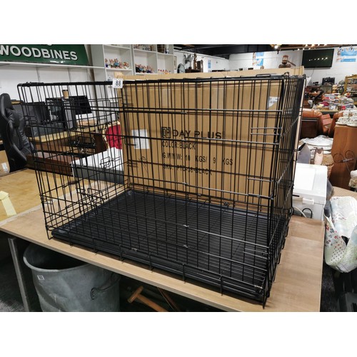 88 - Large metal dog crate unused and boxed 36