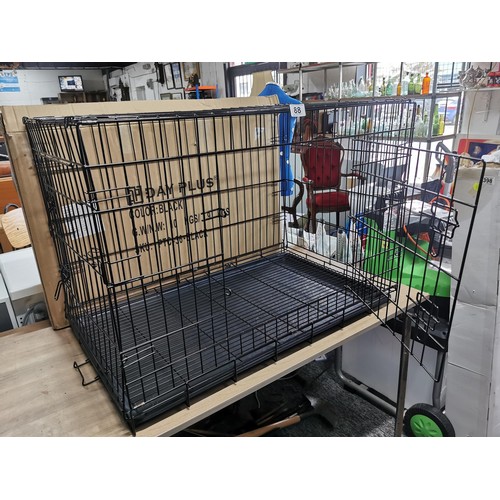 88 - Large metal dog crate unused and boxed 36