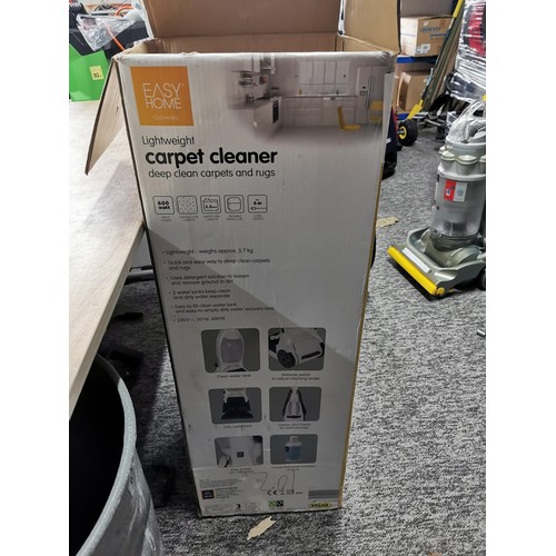 91 - Aldi easy home corded carpet cleaner complete with instructions and original box