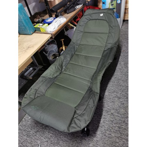 95 - Camping / fishing padded bed chair, folds flat for ease of transportation