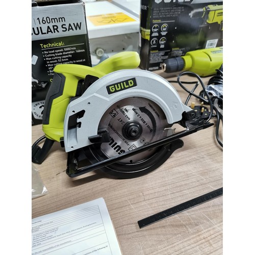 116 - Guild 750w hammer drill with a Guild 1200w, 160mm circular saw.