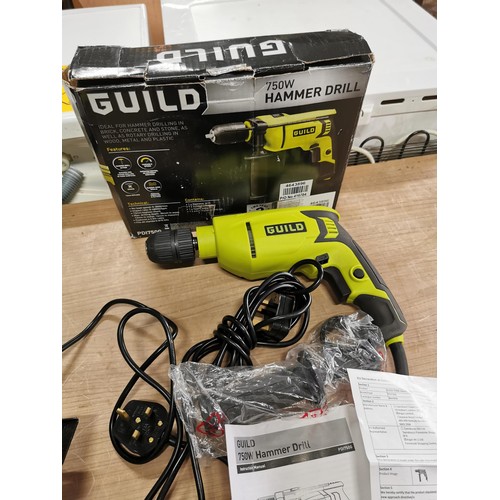 116 - Guild 750w hammer drill with a Guild 1200w, 160mm circular saw.