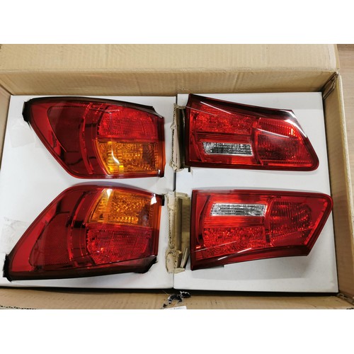 134 - A boxed set of LED tail lights for a Lexus 250, in unused condition along with instruction manual