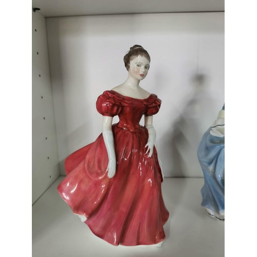 160 - Collection of 4x Royal Doulton lady figurines inc Autumn Breeze, The Last Waltz, Winsome and Hilary,... 