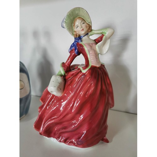 160 - Collection of 4x Royal Doulton lady figurines inc Autumn Breeze, The Last Waltz, Winsome and Hilary,... 