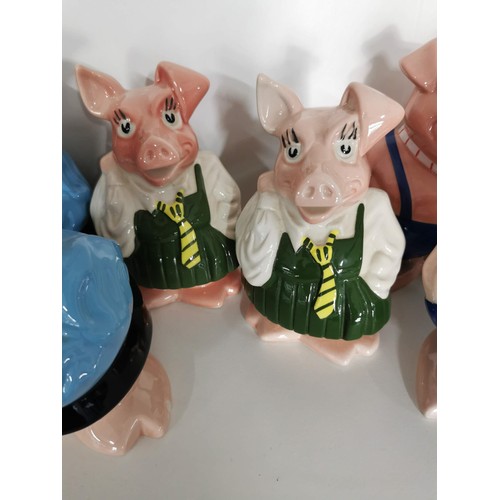 165 - Collection of 2x complete sets of Wade Natwest pigs all in good order