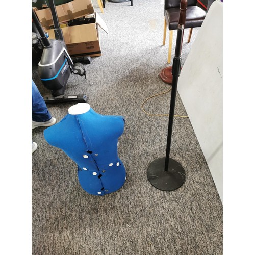 180 - A fully adjustable dressmakers dummy on stand with hip, waist and bust adjustment