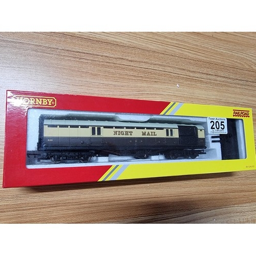 191 - A brand new in box R4526 operating mail coach 849 with line side apparatus.