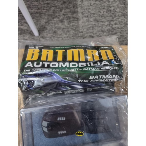 176 - A large collection of 15x Batman automobilia die-cast model cars from the Eaglemoss collection to in... 