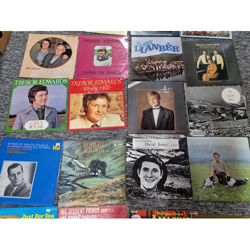 196 - A large collection of LP vinyl records and 45rpm single records, all mostly relating to local and we... 