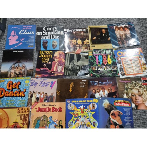 197 - A quantity of LP vinyl records to include 3 Beatles albums, Pink Floyd, Kate Bush, Shakin Stevens, e... 