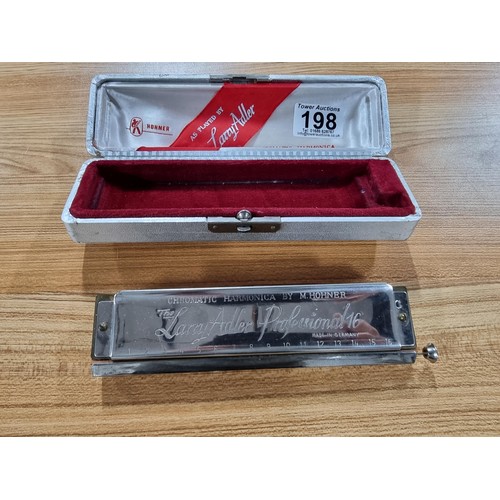 198 - A Hohner The Larry Adler Professional 16 Chromatic Harmonica, in excellent clean condition fitted in... 