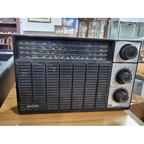 199 - A quantity of vintage electronics to include a Tandberg educational TCR922 tape player, a pair of Co... 