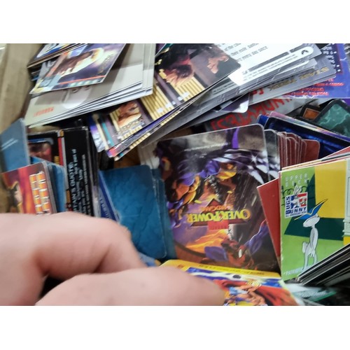 200 - A box containing a large quantity of various collectors and trading cards to include DC Overpower, D... 