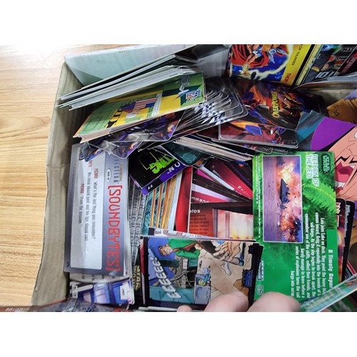 200 - A box containing a large quantity of various collectors and trading cards to include DC Overpower, D... 