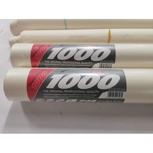 4 - 6x rolls of lining paper including 2 unopened by Erfurt