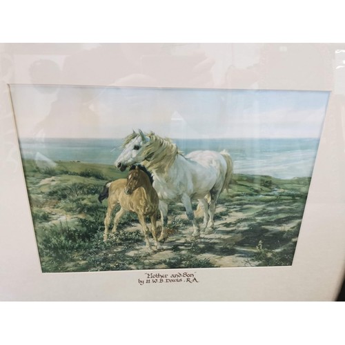 11 - 3x framed and glazed pictures inc a T. Leighton pastel scene of cows by the river, along with a Limi... 