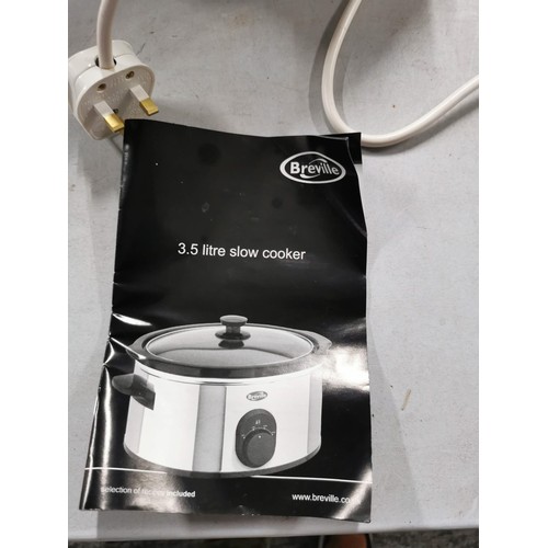 29 - An unused as new Breville 3.5 litre slow cooker.