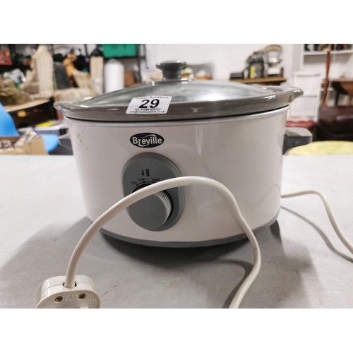 29 - An unused as new Breville 3.5 litre slow cooker.