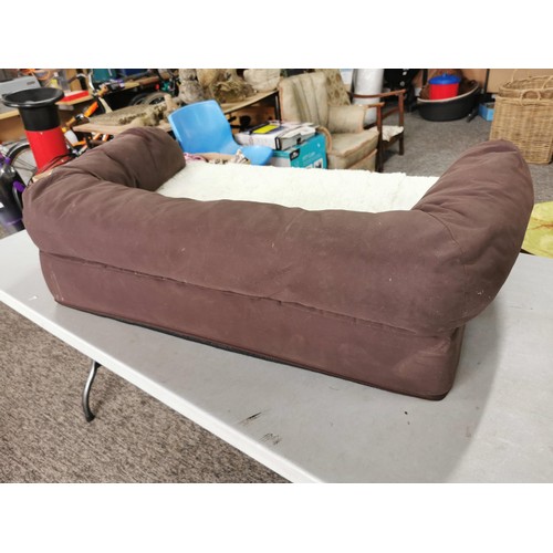 40 - Large dog bed with memory foam dog mattress super clean condition