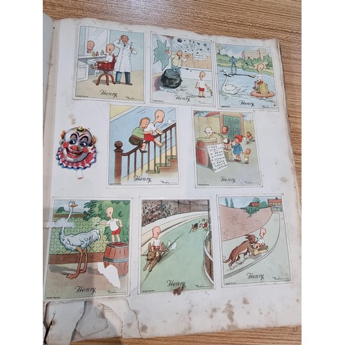 236 - A good scrap album complete to the end filled with mostly  early vintage Christmas and greeting card... 