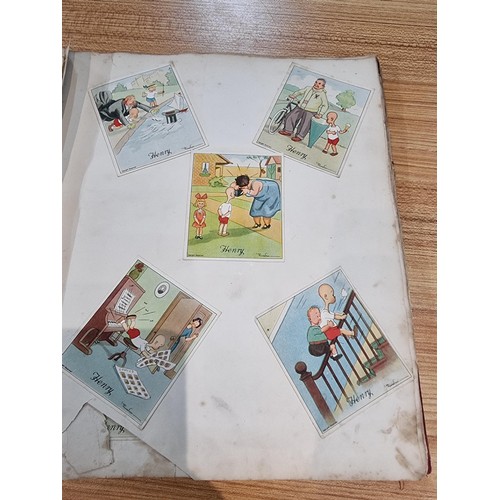 236 - A good scrap album complete to the end filled with mostly  early vintage Christmas and greeting card... 