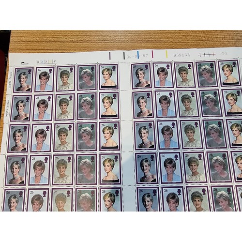 239 - collection of Princess Diana memorabilia to include stamped covers and a large block stamp set of Di... 
