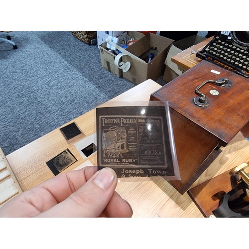243 - A good quality cased microscope by A.Franks Manchester and Hull along with a large quantity of speci... 