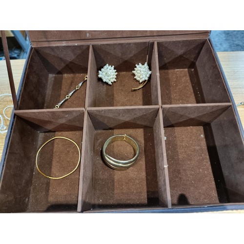 245 - A box full of various costume jewellery to include some new with tags items, all in good order.