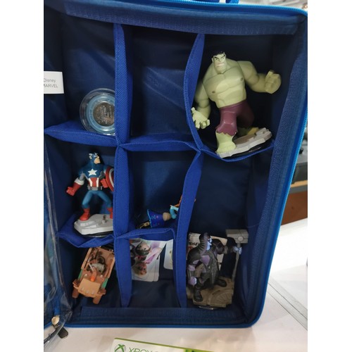 274 - Box of Disney infinity figures in original boxes with xbox 360 game