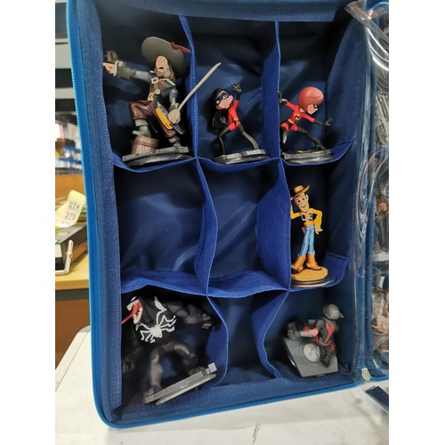274 - Box of Disney infinity figures in original boxes with xbox 360 game
