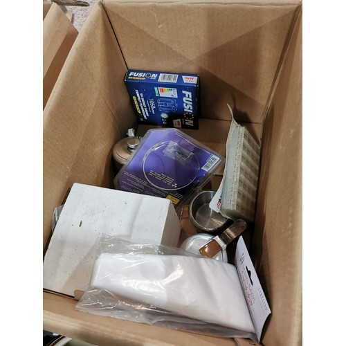 280 - 3x boxes containing a large quantity of collectables inc brass compendium, 2x boxed floral magic gla... 