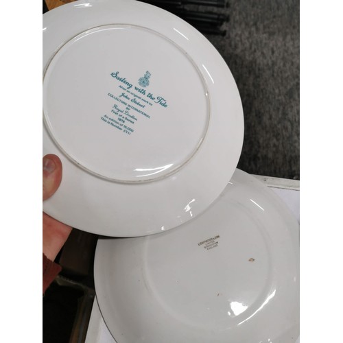 282 - 2x boxes containing a large quantity of collectables inc Whittard cup and saucer set, quantity of fi... 