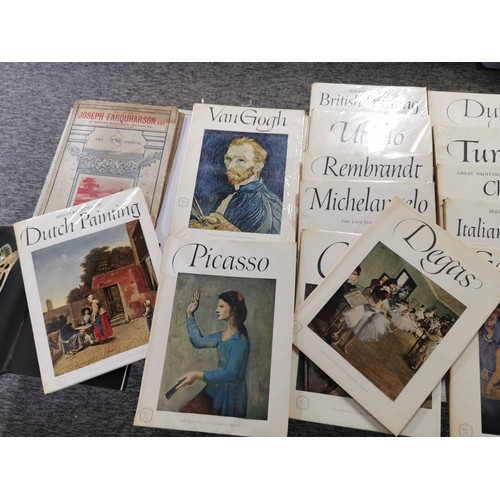 22 - Large collection of 14x art books by express art books inc Picasso, Van Gogh, Turner, Rembrant all w... 