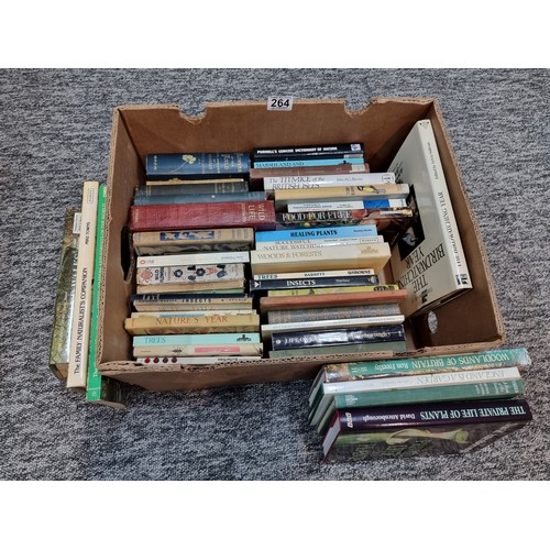 264 - A box full of wildlife books from various Authors including David Attenborough. Please study photos ... 