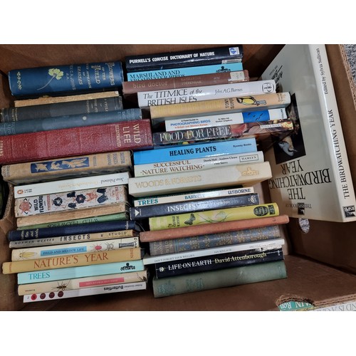 264 - A box full of wildlife books from various Authors including David Attenborough. Please study photos ... 