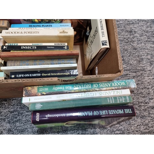 264 - A box full of wildlife books from various Authors including David Attenborough. Please study photos ... 
