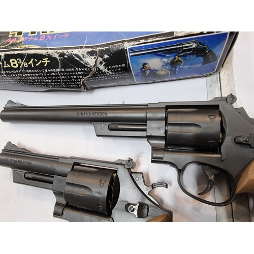 194A - Rare collectable boxed Smith & Wesson .44 magnum toy hand gun set by 'LS' along with a vintage toy L... 