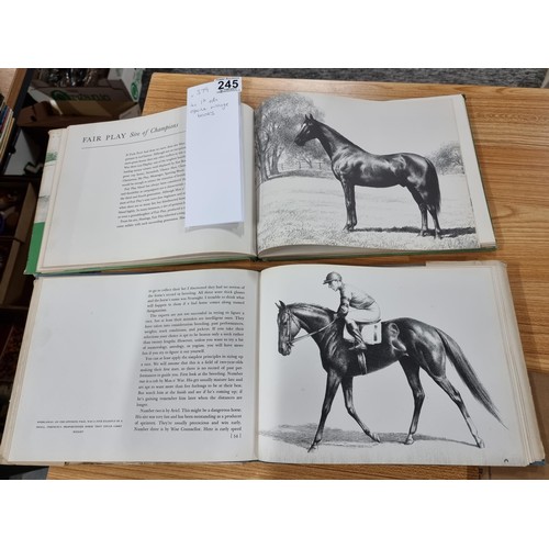 245 - 4x rare first edition equine books by C.W.Anderson. Covering thoroughbreds, anatomy of horses, etc, ... 