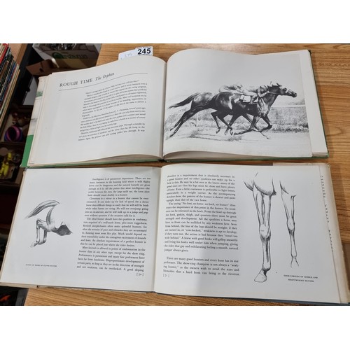 245 - 4x rare first edition equine books by C.W.Anderson. Covering thoroughbreds, anatomy of horses, etc, ... 