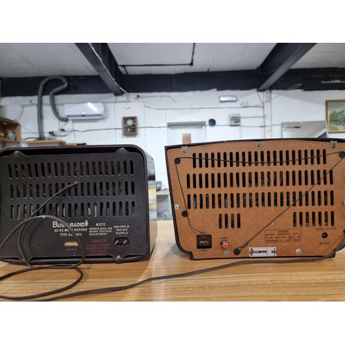 248 - 2 vintage Bakelite radios to include a Bush DAC90A and a Stella ST239U, both in good condition. Due ... 