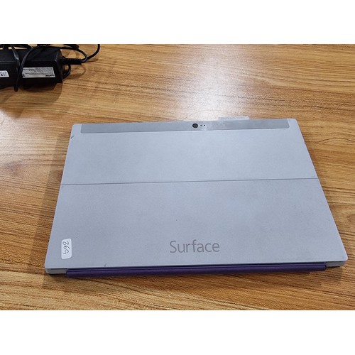 253 - A Windows surface RT tablet computer model no 012724540352 with 32gb storage, Windows 8, has been fa... 