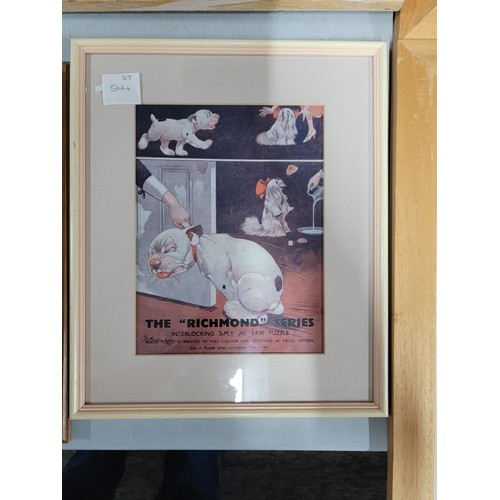 5 - Collection of 6x framed and glazed advertising prints inc Birds Custard, Pelaw boot polish along wit... 