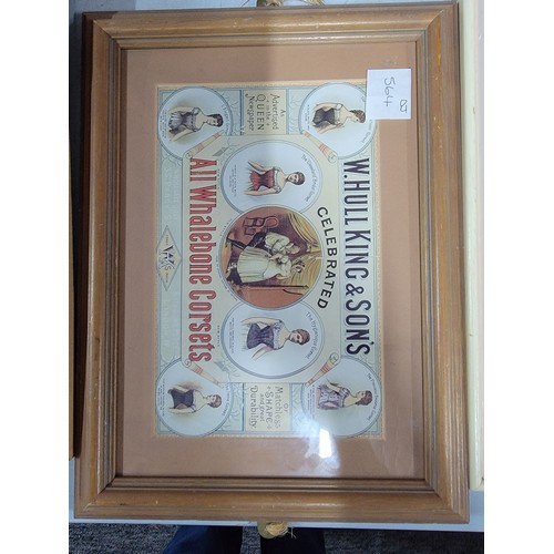 5 - Collection of 6x framed and glazed advertising prints inc Birds Custard, Pelaw boot polish along wit... 